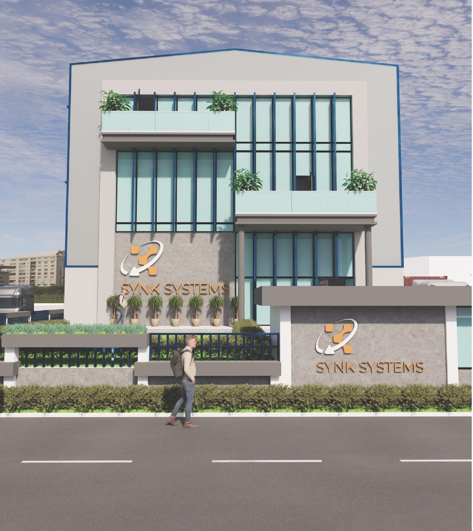 SYNK Systems Facility 3D Render - Panel Assembly Section